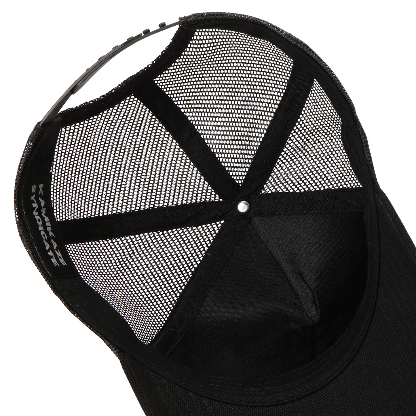 KS TRIPLE LOGO TRUCKER HAT (BLACK)