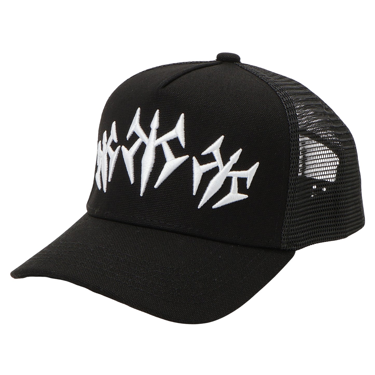 KS TRIPLE LOGO TRUCKER HAT (BLACK)