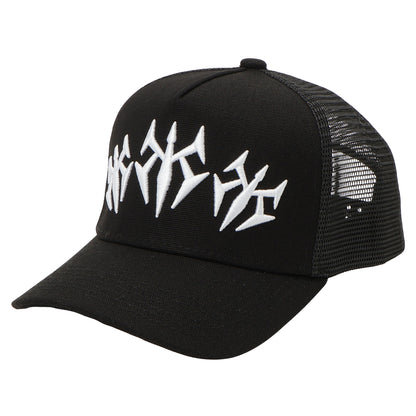 KS TRIPLE LOGO TRUCKER HAT (BLACK)