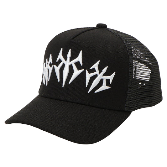 KS TRIPLE LOGO TRUCKER HAT (BLACK)